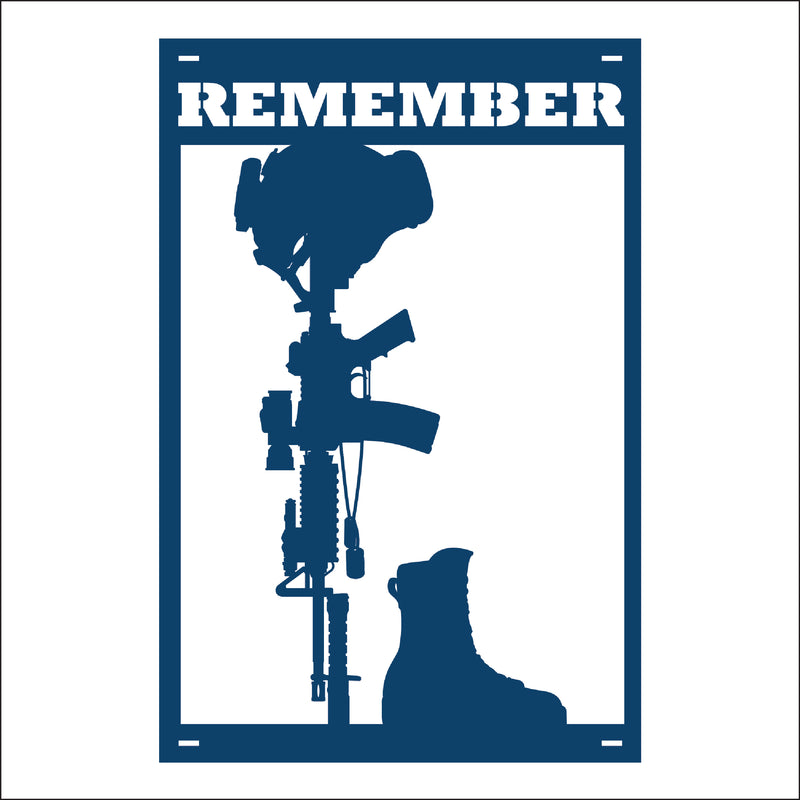 Load image into Gallery viewer, M153 Remember the Fallen - Metal Pole Banner