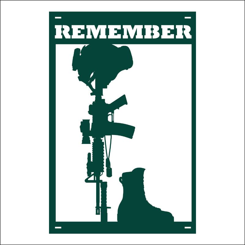 Load image into Gallery viewer, M153 Remember the Fallen - Metal Pole Banner