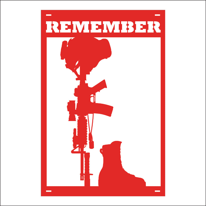 Load image into Gallery viewer, M153 Remember the Fallen - Metal Pole Banner