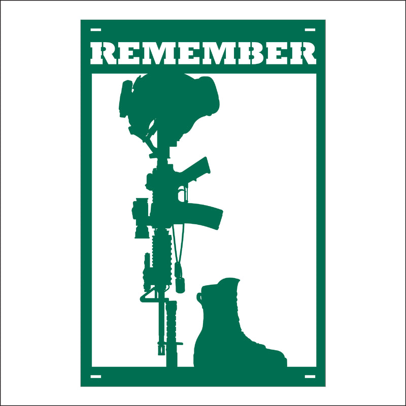 Load image into Gallery viewer, M153 Remember the Fallen - Metal Pole Banner