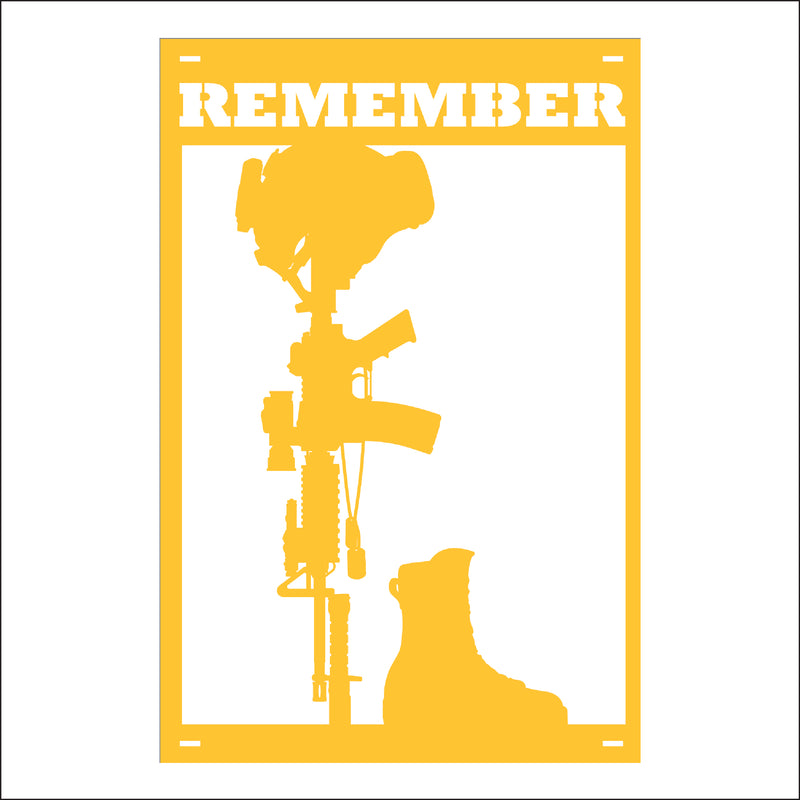 Load image into Gallery viewer, M153 Remember the Fallen - Metal Pole Banner