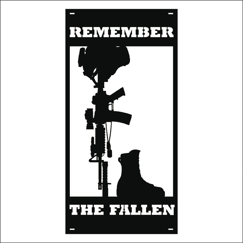 Load image into Gallery viewer, M153 Remember the Fallen - Metal Pole Banner