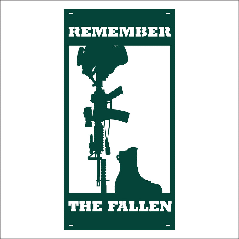 Load image into Gallery viewer, M153 Remember the Fallen - Metal Pole Banner
