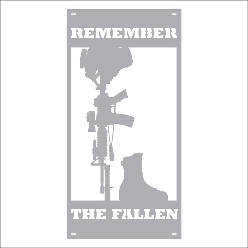 Load image into Gallery viewer, M153 Remember the Fallen - Metal Pole Banner