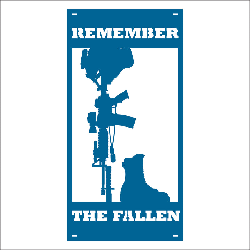 Load image into Gallery viewer, M153 Remember the Fallen - Metal Pole Banner