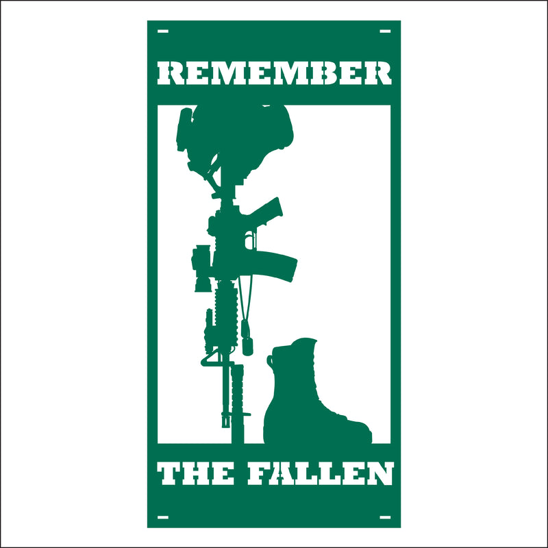Load image into Gallery viewer, M153 Remember the Fallen - Metal Pole Banner