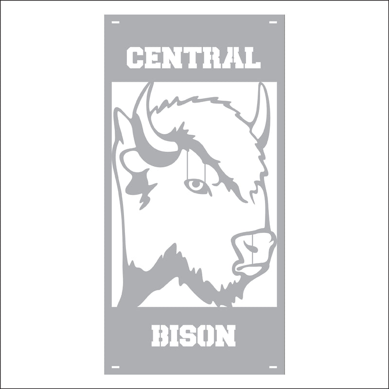 Load image into Gallery viewer, M155 Mascot Bison - Metal Pole Banner
