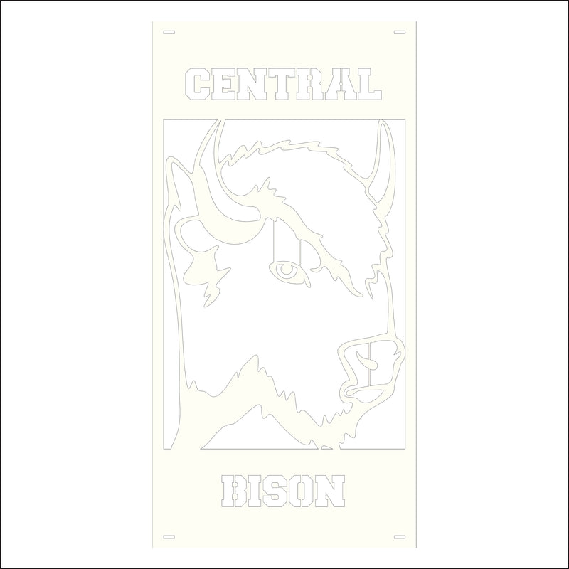Load image into Gallery viewer, M155 Mascot Bison - Metal Pole Banner