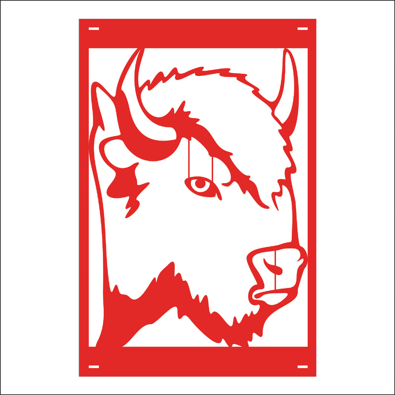 Load image into Gallery viewer, M155 Mascot Bison - Metal Pole Banner