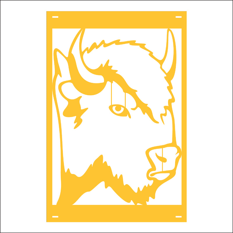 Load image into Gallery viewer, M155 Mascot Bison - Metal Pole Banner