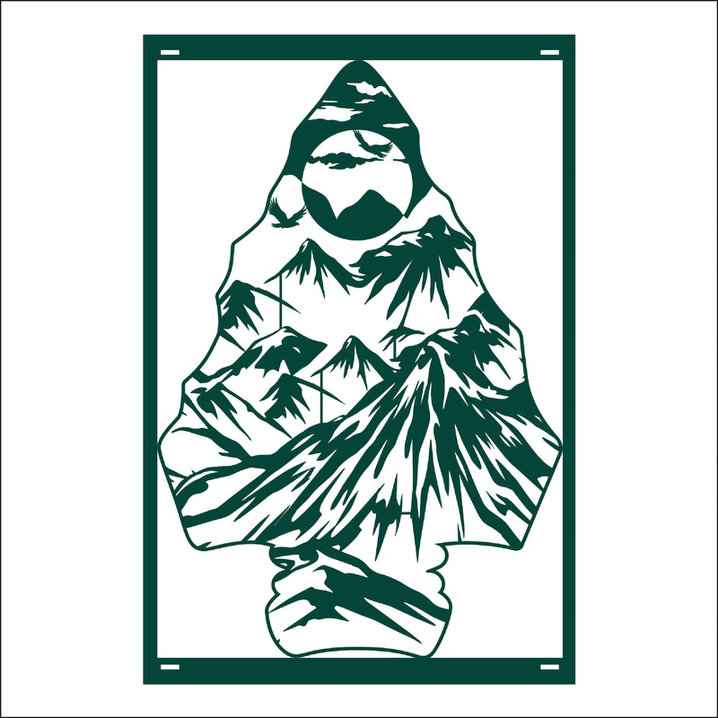 Load image into Gallery viewer, M156 Arrow Head Mountain - Metal Pole Banner