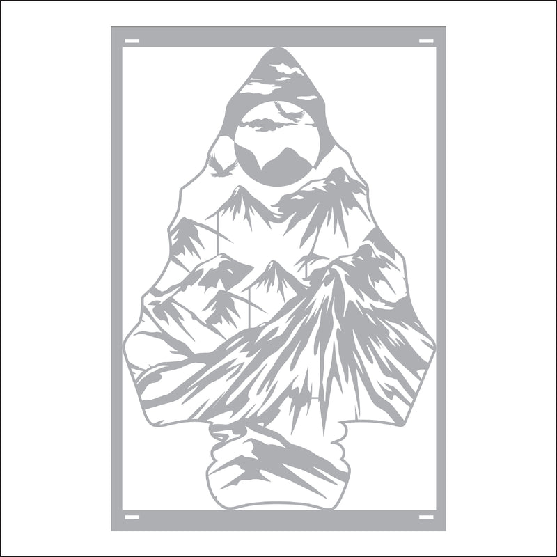 Load image into Gallery viewer, M156 Arrow Head Mountain - Metal Pole Banner