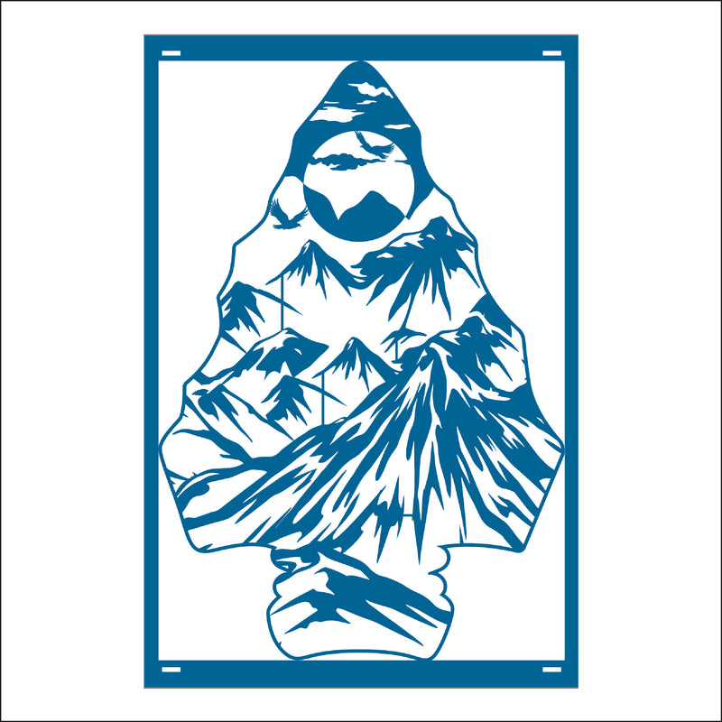 Load image into Gallery viewer, M156 Arrow Head Mountain - Metal Pole Banner