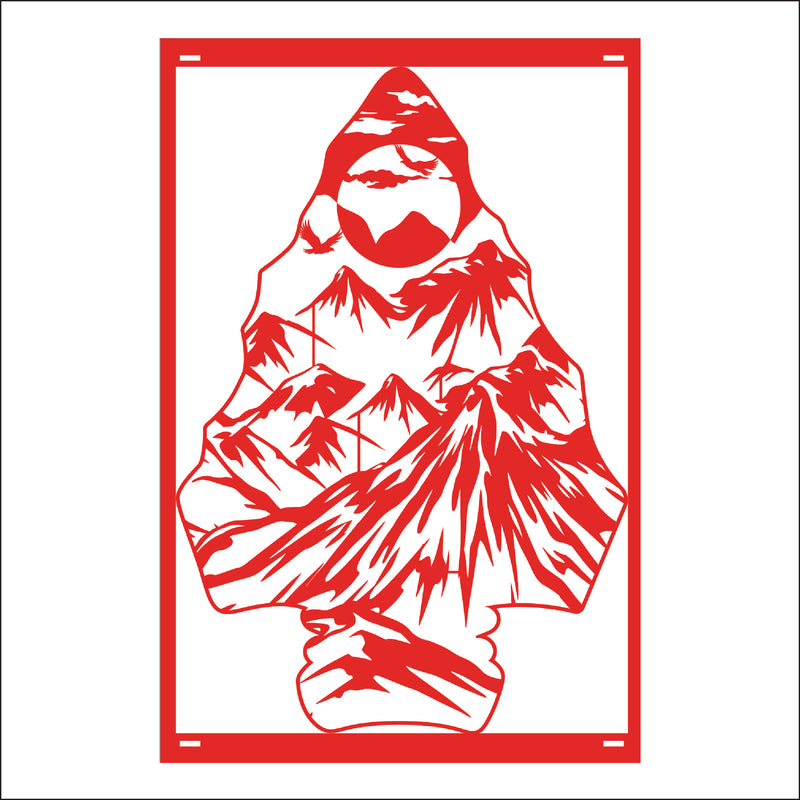 Load image into Gallery viewer, M156 Arrow Head Mountain - Metal Pole Banner