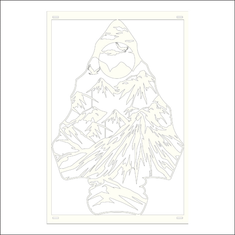Load image into Gallery viewer, M156 Arrow Head Mountain - Metal Pole Banner