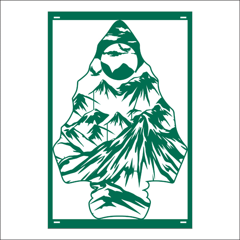 Load image into Gallery viewer, M156 Arrow Head Mountain - Metal Pole Banner