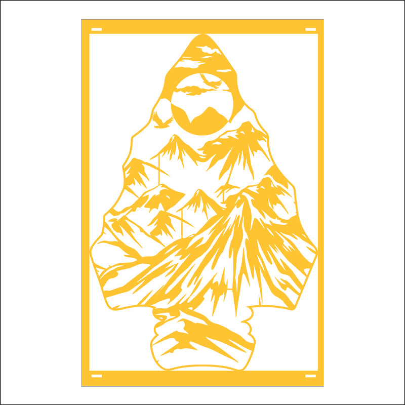 Load image into Gallery viewer, M156 Arrow Head Mountain - Metal Pole Banner