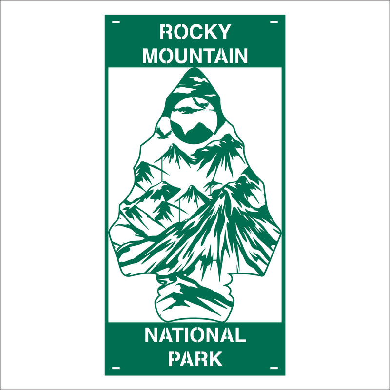Load image into Gallery viewer, M156 Arrow Head Mountain - Metal Pole Banner