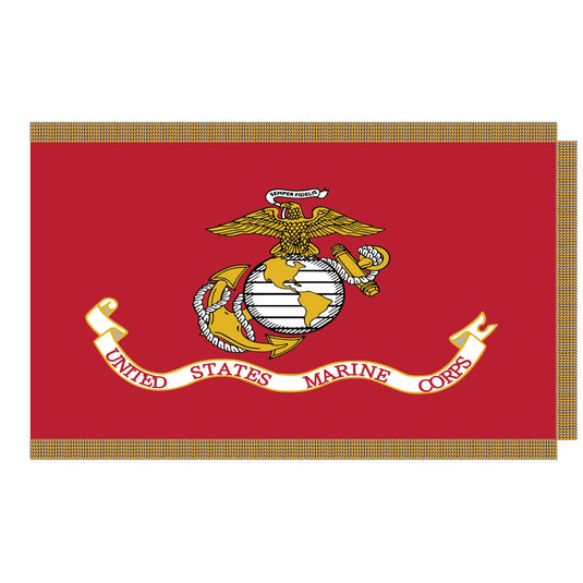 4' x 6'  Pole Hem and Fringe Nylon Military Flags