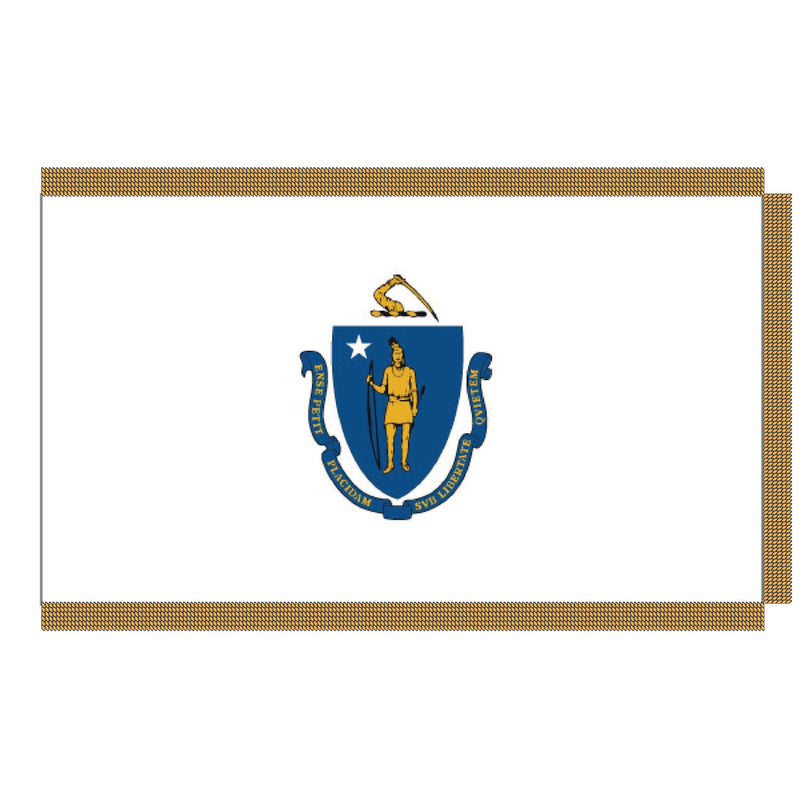 Load image into Gallery viewer, 3' x 5' Pole Hem and Fringe Nylon State Flags