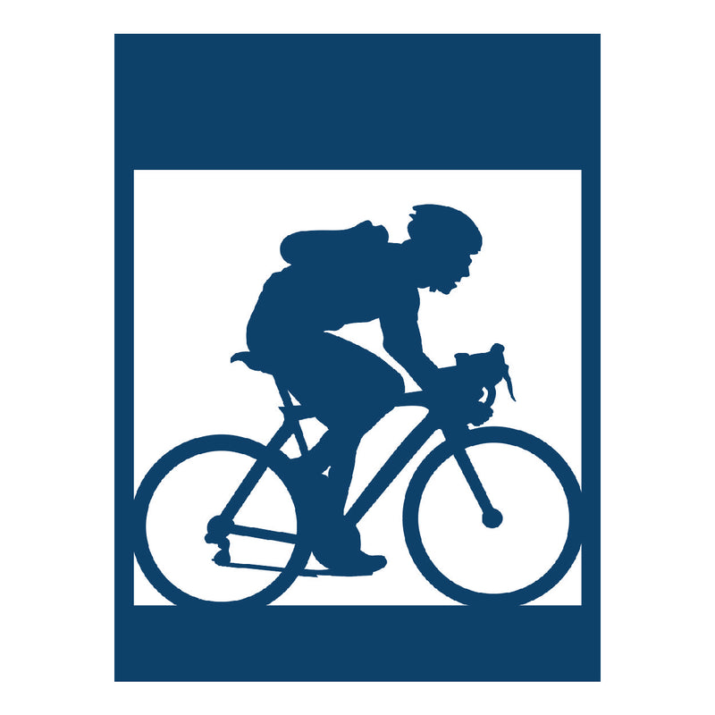 Load image into Gallery viewer, M100 Bicyclist - Metal Pole Banner