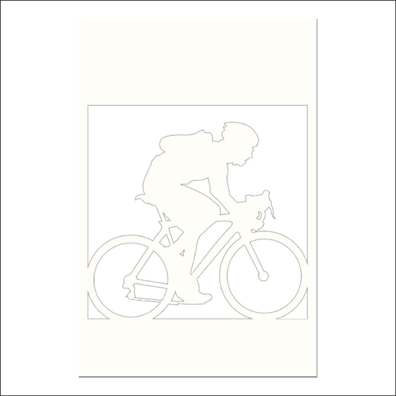 Load image into Gallery viewer, M100 Bicyclist - Metal Pole Banner