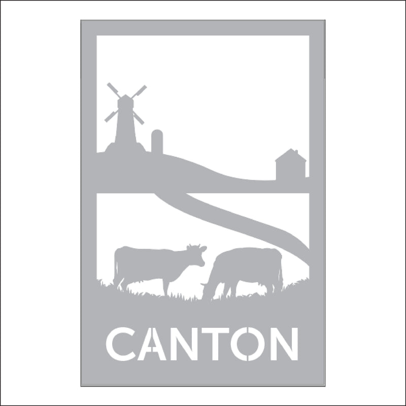 Load image into Gallery viewer, M107 Farm Town - Metal Pole Banner