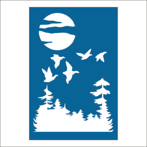 Load image into Gallery viewer, M109 Flock of Ducks - Metal Pole Banner