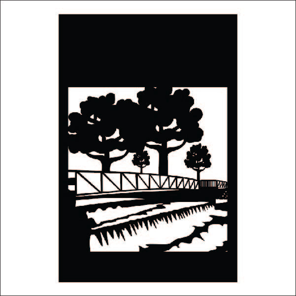 Load image into Gallery viewer, M103 River Bridge - Metal Pole Banner