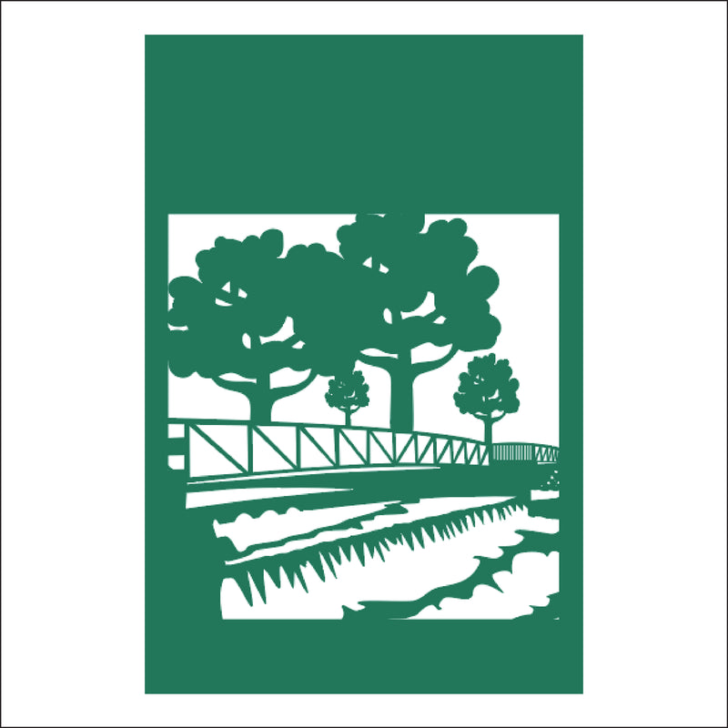 Load image into Gallery viewer, M103 River Bridge - Metal Pole Banner