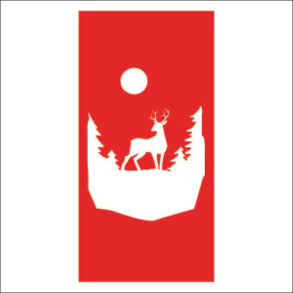Load image into Gallery viewer, M108 Deer in the Woods - Metal Pole Banner