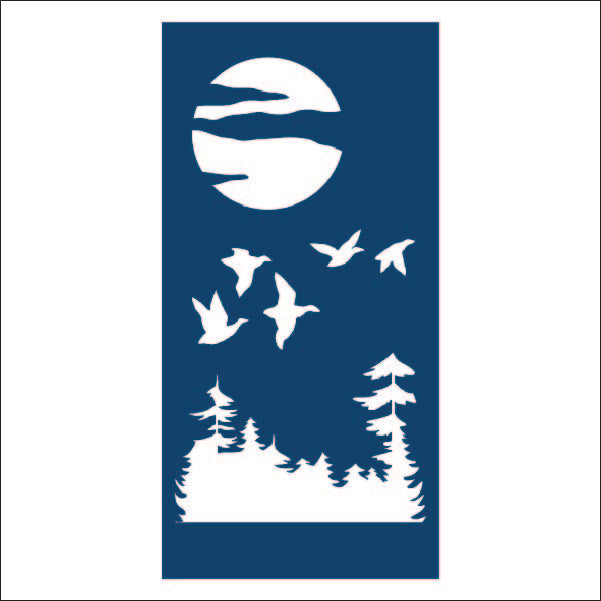 Load image into Gallery viewer, M109 Flock of Ducks - Metal Pole Banner