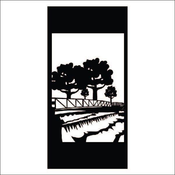 Load image into Gallery viewer, M103 River Bridge - Metal Pole Banner