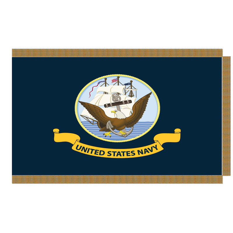 Load image into Gallery viewer, 3' x 5'  Pole Hem and Fringe Nylon Military Flags