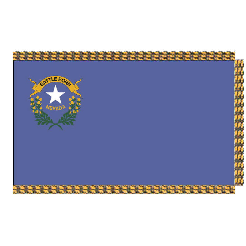 Load image into Gallery viewer, 3' x 5' Pole Hem and Fringe Nylon State Flags