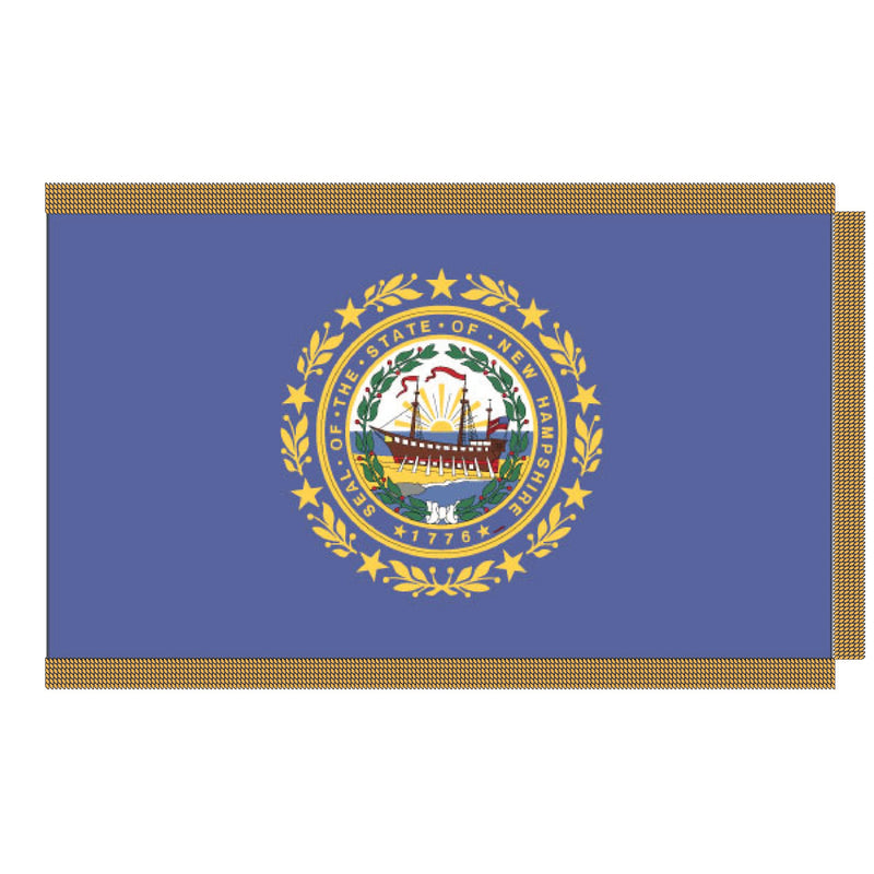 Load image into Gallery viewer, 3' x 5' Pole Hem and Fringe Nylon State Flags