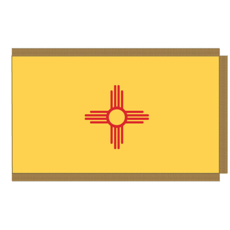 Load image into Gallery viewer, 3' x 5' Pole Hem and Fringe Nylon State Flags