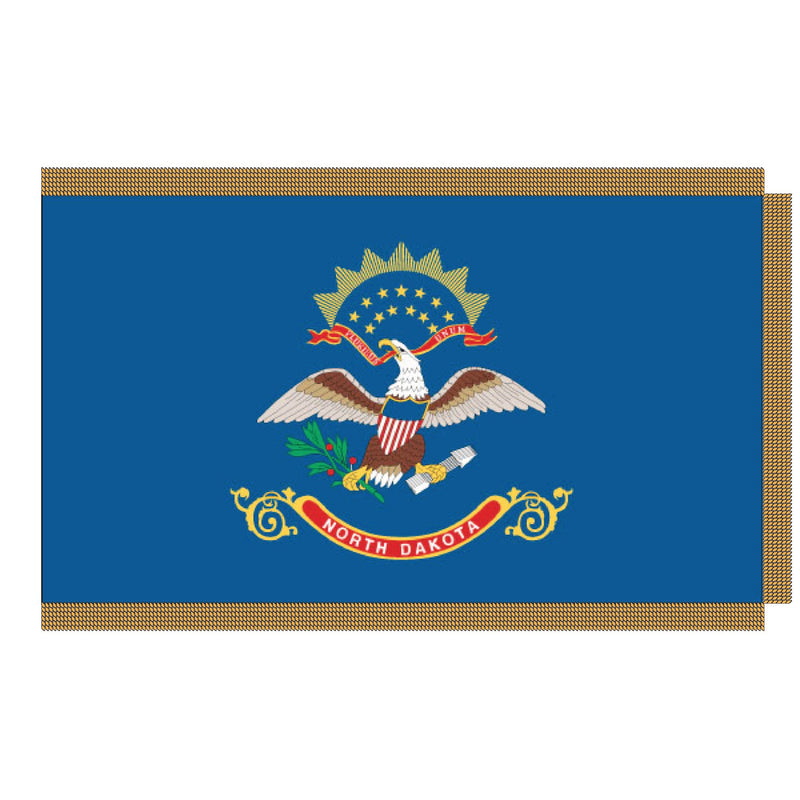 Load image into Gallery viewer, 3' x 5' Pole Hem and Fringe Nylon State Flags