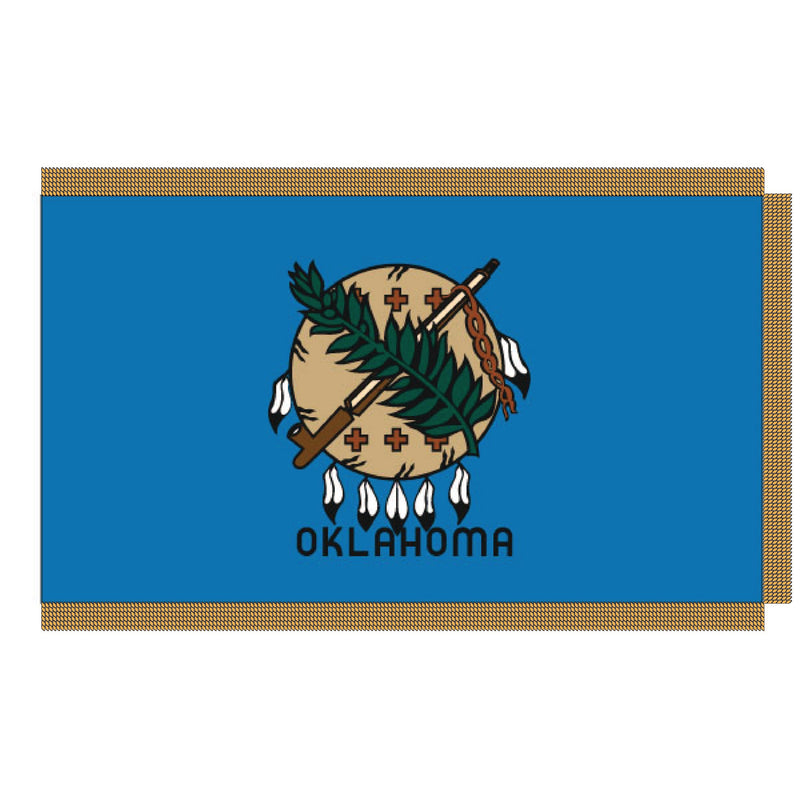 Load image into Gallery viewer, 3' x 5' Pole Hem and Fringe Nylon State Flags