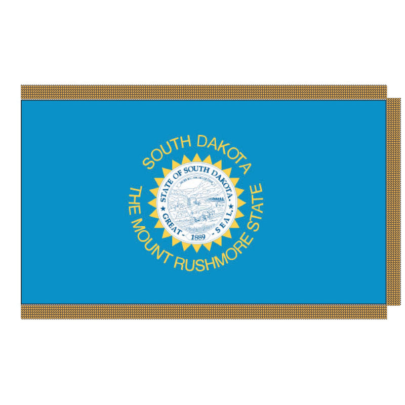 Load image into Gallery viewer, 3' x 5' Pole Hem and Fringe Nylon State Flags