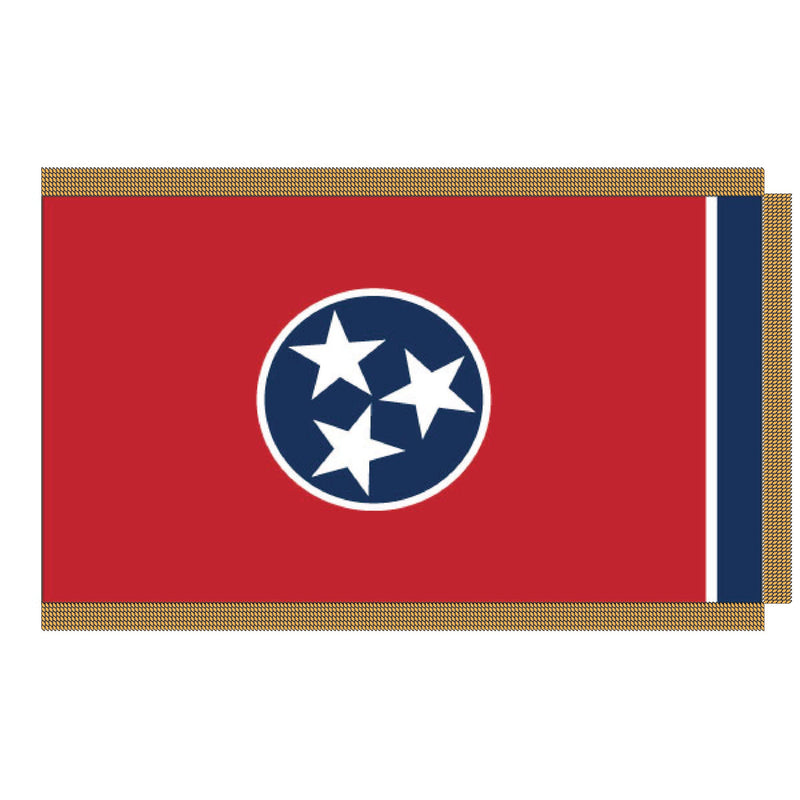 Load image into Gallery viewer, 3' x 5' Pole Hem and Fringe Nylon State Flags