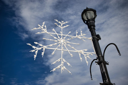 3 ft. Deluxe Snoburst Silhouette Christmas Pole Mounted Decoration