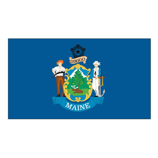 5' x 8' Nylon State Flags - Header & Grommets