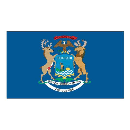 5' x 8' Nylon State Flags - Header & Grommets