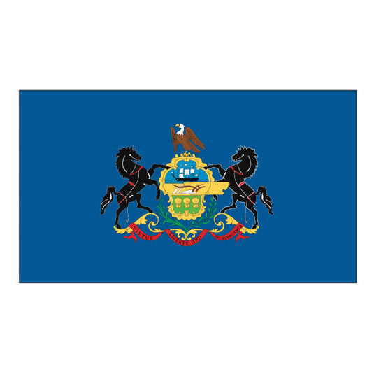 4' x 6' Nylon State Flags - Header & Grommets