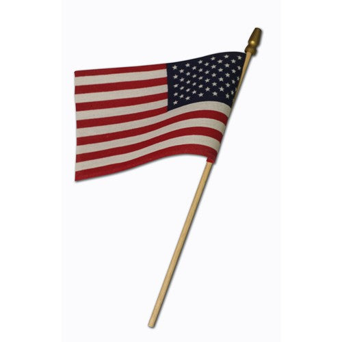 Load image into Gallery viewer, 4" x 6" U.S. Stick Flag - Polycotton - Economy - No Fray