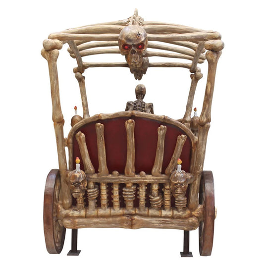 Skeleton Carriage Fiberglass Halloween Decoration