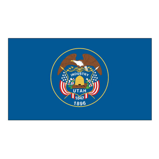 4' x 6' Nylon State Flags - Header & Grommets