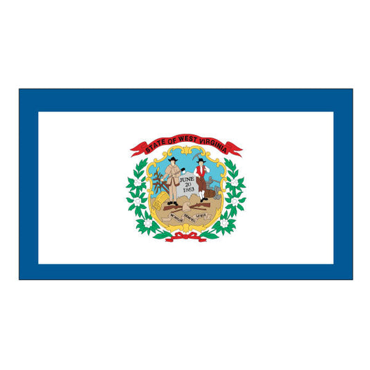 2' x 3' Nylon State Flags - Header & Grommets