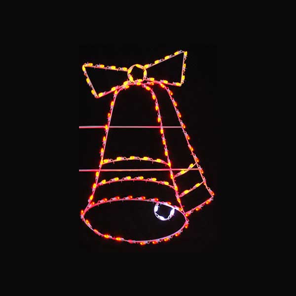 Load image into Gallery viewer, 6 foot double bell pole mount decoration bright line